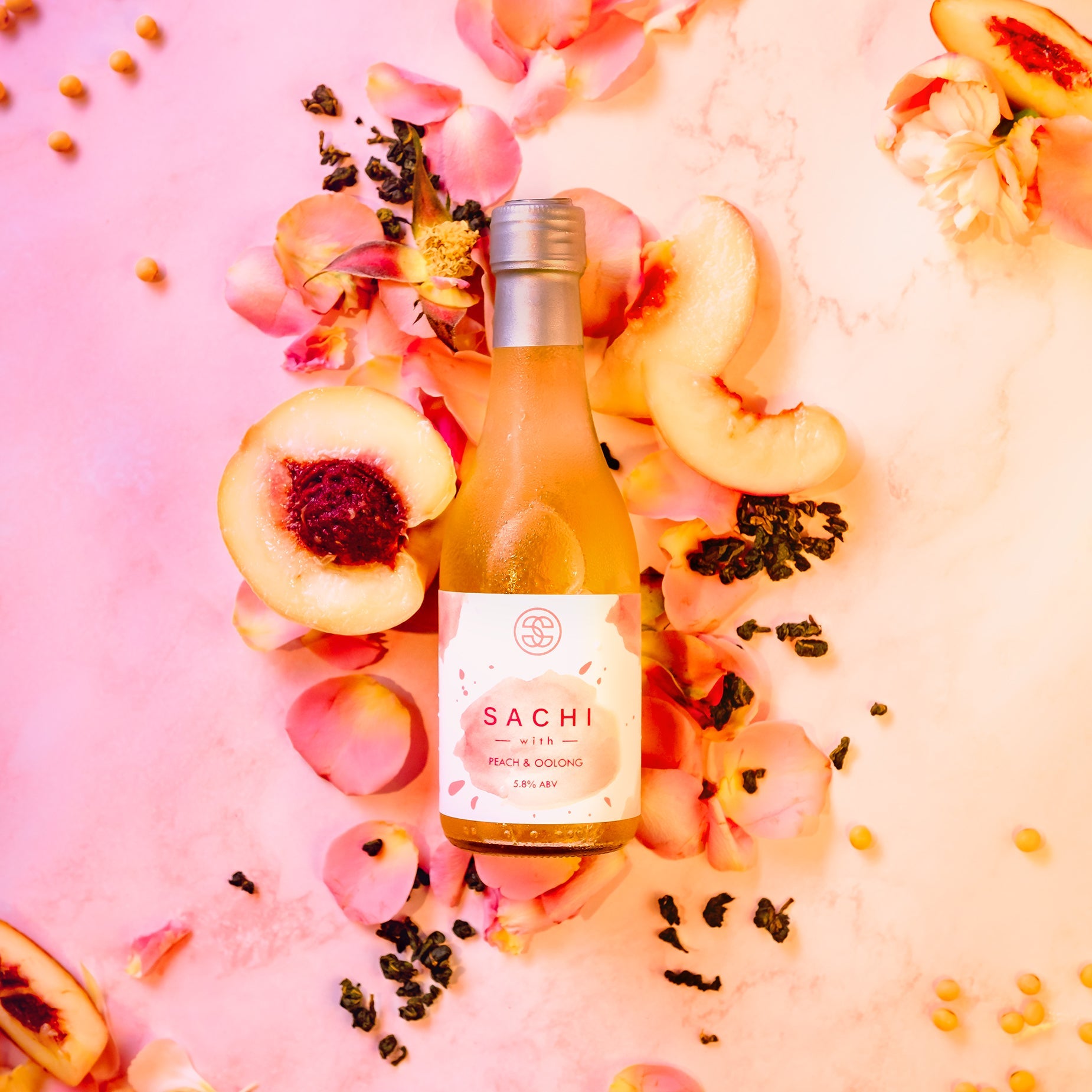 Sachi Soy Wine - Peach & Oolong - 187 ML