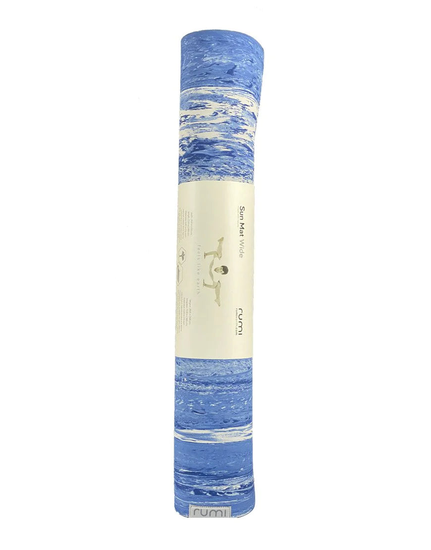Rumi Earth Sun Yoga Mat Ocean | Buy at The Green Collective