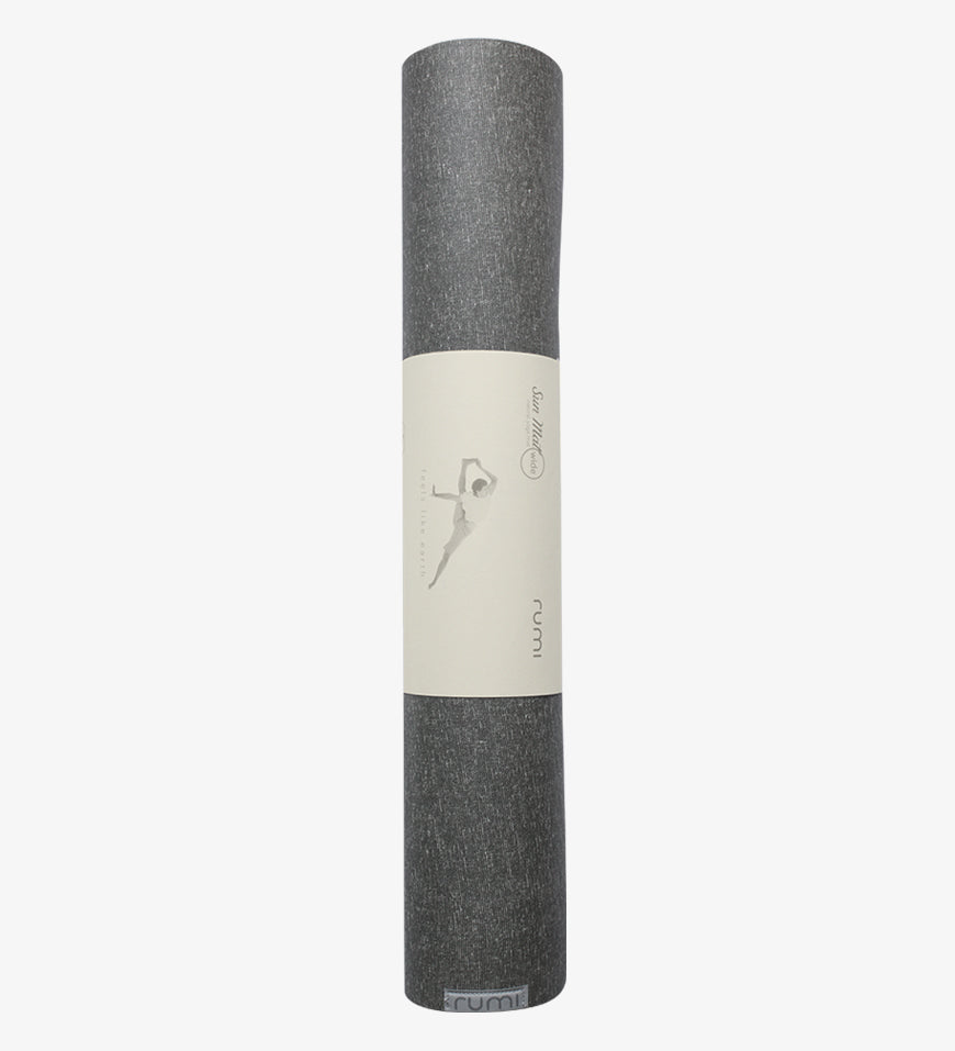 Sun Yoga Mat Graphite by Rumi Earth | Purchase at The Green Collective
