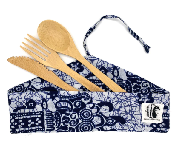 Bamboo Straw Girl 3pc Cutlery Set | Buy at The Green Collective