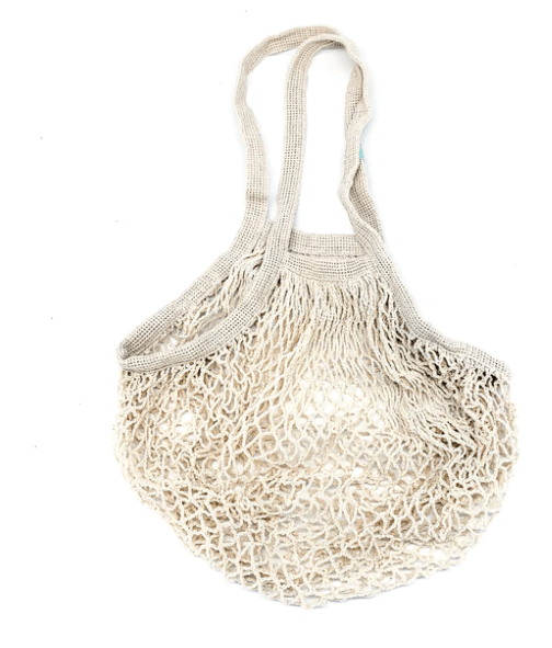 Bamboo Straw Girl Cotton Mesh Bag | Buy at The Green Collective