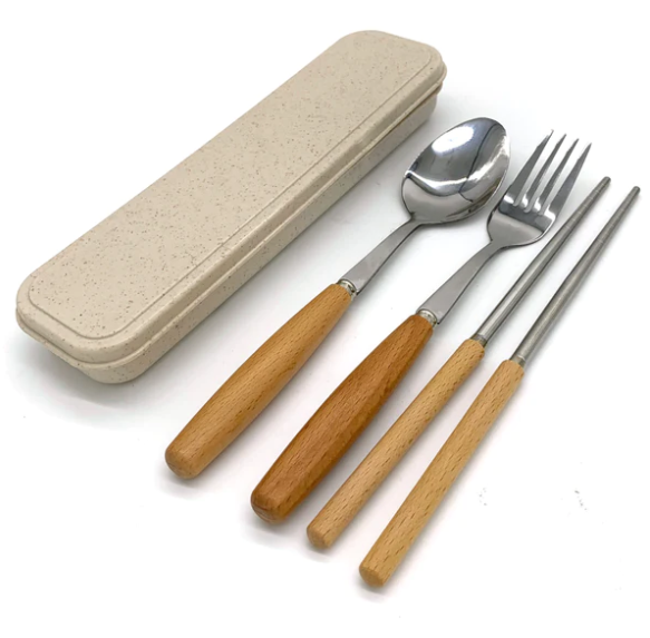 Cutlery in Box by Bamboo Straw Girl | Get it at The Green Collective