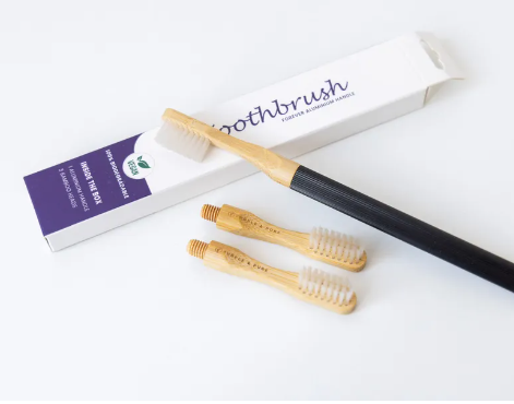 Purple & Pure Bamboo Toothbrush | Buy at The Green Collective