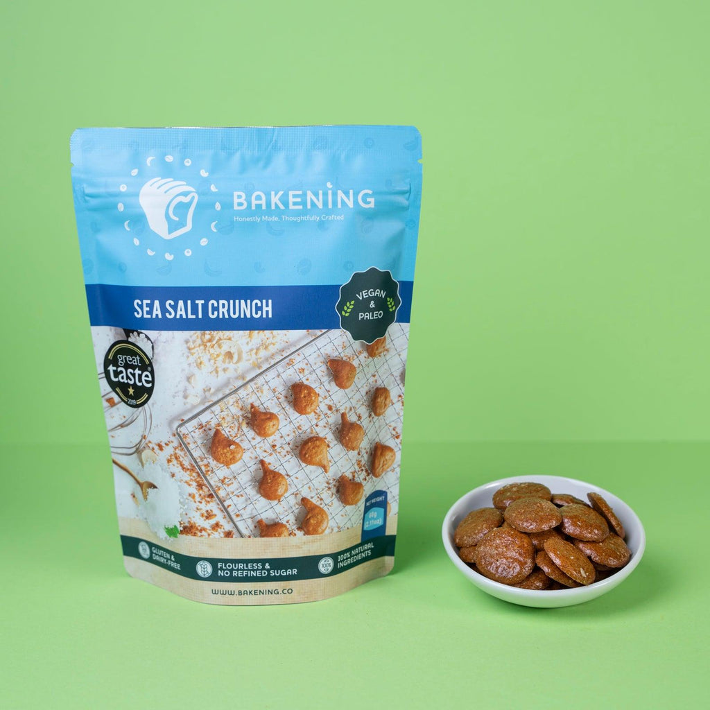 Sea Salt Crunch Cookies by Bakening | Get it at The Green Collective