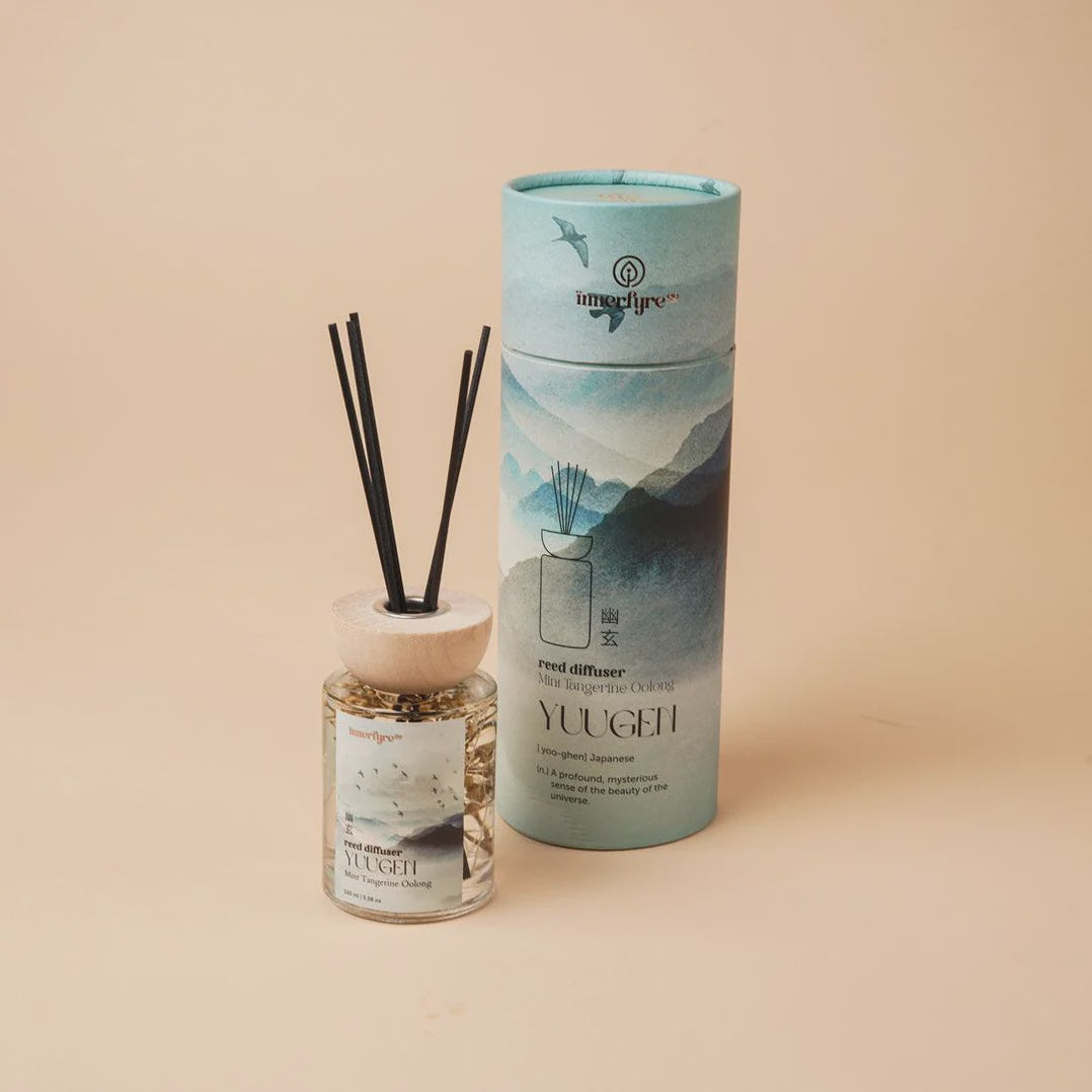 Yuugen Reed Diffuser: Mint + Tangerine + Oolong