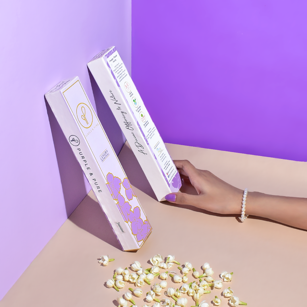 Purple & Pure Jasmine Incense | Buy at The Green Collective