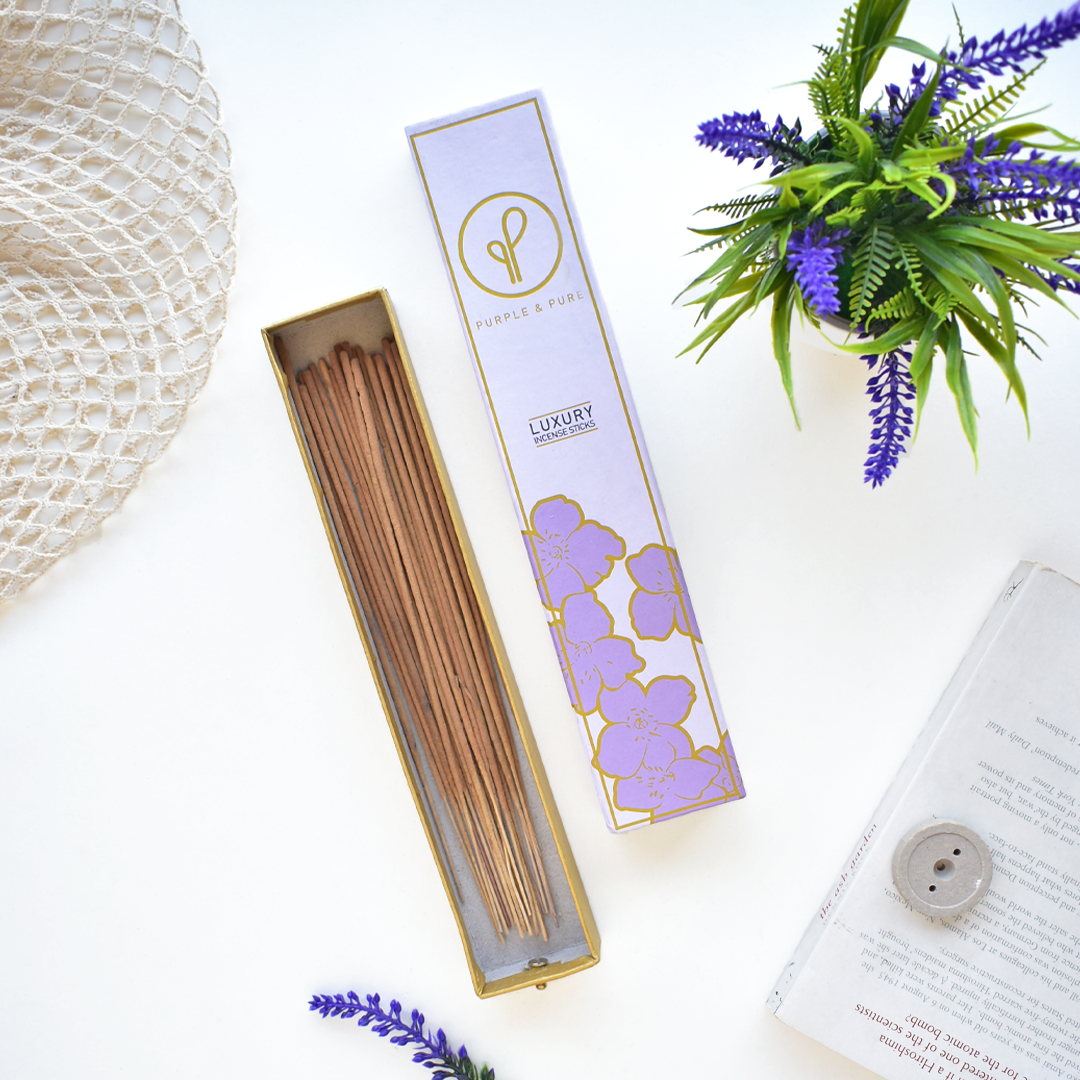 Purple & Pure Incense Lavender | Buy at The Green Collective