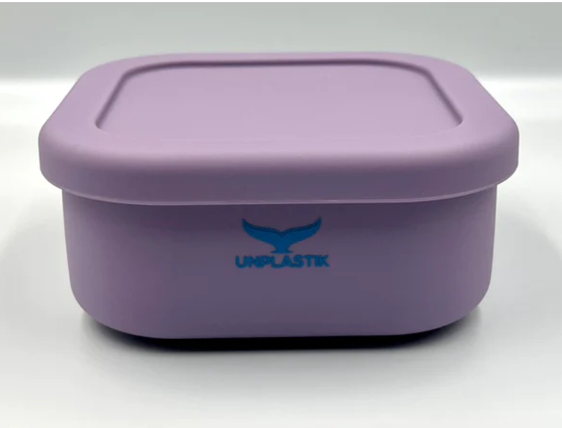 Square Lunch Box Purple by Unplastik | Buy at The Green Collective